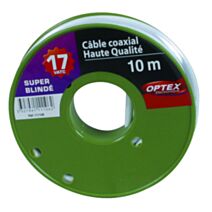 Câble coaxial blanc 17VATC 10m - OPTEX