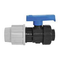 Robinet boisseau sphérique Plasson pour PE D.32 mm - F26x34