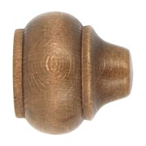 Embouts à emboîter bois classique x2 ø 35mm chêne vernis Rustique - MOBOIS