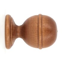 Embout rayé à visser bois classique ø 35mm merisier - MOBOIS