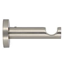Support tige pour barre à rideau en métal Ø20 80 mm chromé mat