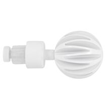 2 embouts métal 2xØ20mm boule blanc mat easy fix - MOBOIS