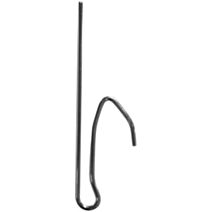 10 agrafes flamandes métal "tringle cachée" 1 branche nickelé MOBOIS