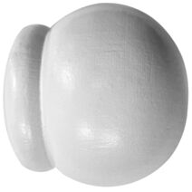 2 embouts bois à emboîtement Ø28 laqué blanc MOBOIS