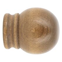 Décors d'extremité ronds à emboîter bois classique x2 ø 28mm chêne - MOBOIS