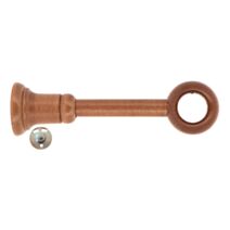 Support à œil réglable platine métal bois classique ø 28mm merisier - MOBOIS