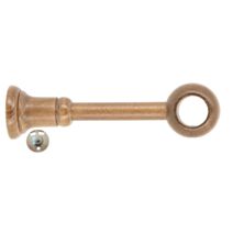 Support à œil long réglable platine métal bois classique ø 28mm chêne - MOBOIS