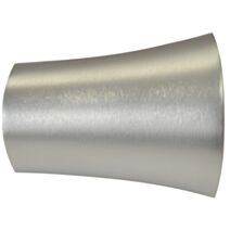 Embout de barre à rideau en métal pommeau Ø28 chrome mat - MOBOIS