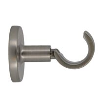 Support métal Ø28mm Ouvert 60mm Chromé Mat