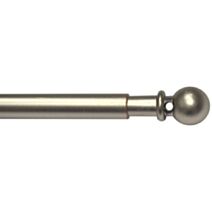 1 tringle de vitrage métal boule Ø7 extensible de 40 à 65cm nickel mat MOBOIS 