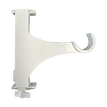 2 supports métal d28x100mm blanc pour volet roulant easy fix x2 - MOBOIS