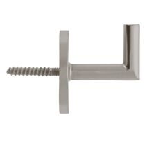 2 gonds métal 3,35x3,5x3,5cm chrome mat argent - MOBOIS