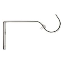 2 Supports métal Ø28mm Ouverts 90mm Easy Fix Chrome - MOBOIS