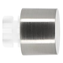 2 embouts métal bouchon Ø2cm chrome easy fix argent - MOBOIS