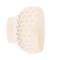 Embout Bois/Plastique Ø28mm Coupelle Erable/Blanc mat - MOBOIS