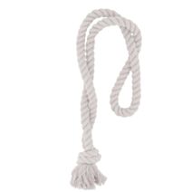 Embrasse corde à franges à nouer sable 51cm