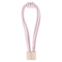 Embrasse corde bois aimantée rose 66cm