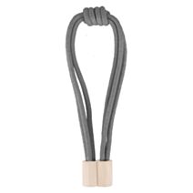 Embrasse corde bois aimantée gris anthracite 66cm