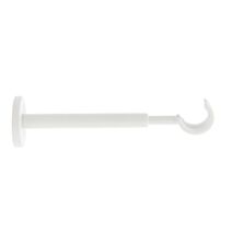 Support métal Ø28mm Ouvert 195-300mm Blanc Mat