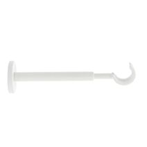 Support métal Ø28mm Ouvert 195-300mm Blanc Mat
