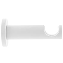 Support métal Ø28mm Tige 95mm Blanc Mat