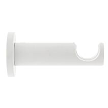 Support métal Ø28mm Tige 60mm Blanc Mat