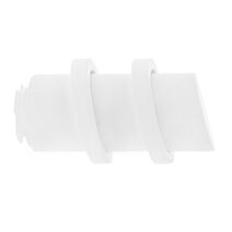 Embout métal Ø28mm Cylindre 2 Anneaux Easy Fix Blanc mat - MOBOIS