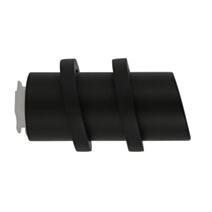 Embout déco métal forme cylindre avec 2 anneaux Ø28mm Easy Fix - MOBOIS
