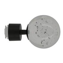 Embout de barre métal boule bulle Ø28 noir mat easy fix - MOBOIS