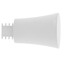 Embout métal Ø28mm Pommeau Blanc Mat
