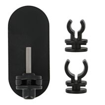 2 pitons adhésifs Neofix+ 3 en 1 noir mat - MOBOIS