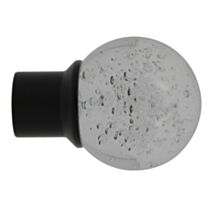 Embout de barre Helium plastique/métal Ø20mm noir ultra mat - MOBOIS