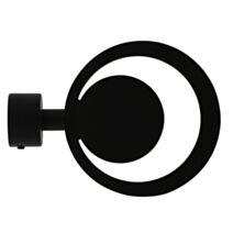 Embout métal Ø20mm Atrium Noir Mat