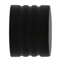 2 Embouts métal Ø20mm Minium Noir Mat