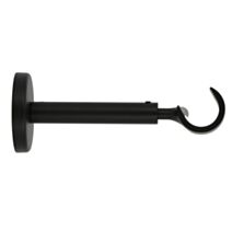 Support métal Ø20mm Ouvert 110-150mm Noir Mat