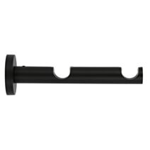 Support métal Ø20mm Tige Double 65/145mm Noir Mat