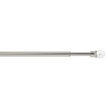 Tringle de Vitrage Ø7mm Embouts Boule Translucide 60-100cm Nickel Mat - MOBOIS