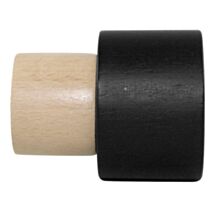 Embout bois bicolore à visser Ø28mm naturel/noir mat - MOBOIS