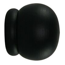 2 Embouts anglais bois Ø28mm noir mat