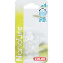 4 Ventouses Tuyau Aquarium 6mm - ZOLUX