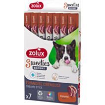 Stick crème pour chien Sweeties canard x7 - ZOLUX