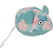 Jouet Ethicat souris tissu motif feuille recyclé - ZOLUX