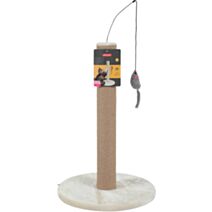 Poteau à griffer pour chat L 40 x p 40 x h 63 cm Beige