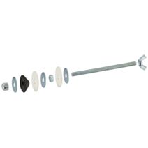 2 vis de fixation de WC + réservoir sur cuvette 6x80mm - NOYON & THIEBAULT