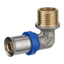 Multicouche à sertir multiprofil coude mâle M20x27 Ø20 - NOYON THIEBAULT