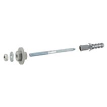 2 vis de fixation de lavabo 8x110mm avec rondelles réglables + chevilles 12x60mm - NOYON & THIEBAULT