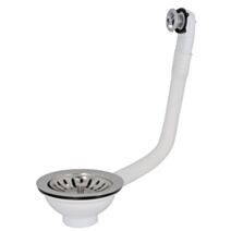 Bonde à panier pour évier 1 cuve perçage Ø90mm