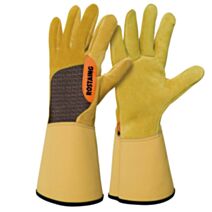 Gants Pro Épines et Ronces en Cuir Beige Taille 11 - ROSTAING