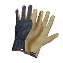 Gant de travail jean cuir/denim t8