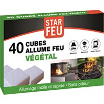 Cube blanc végétal 40 cubesstarfeu